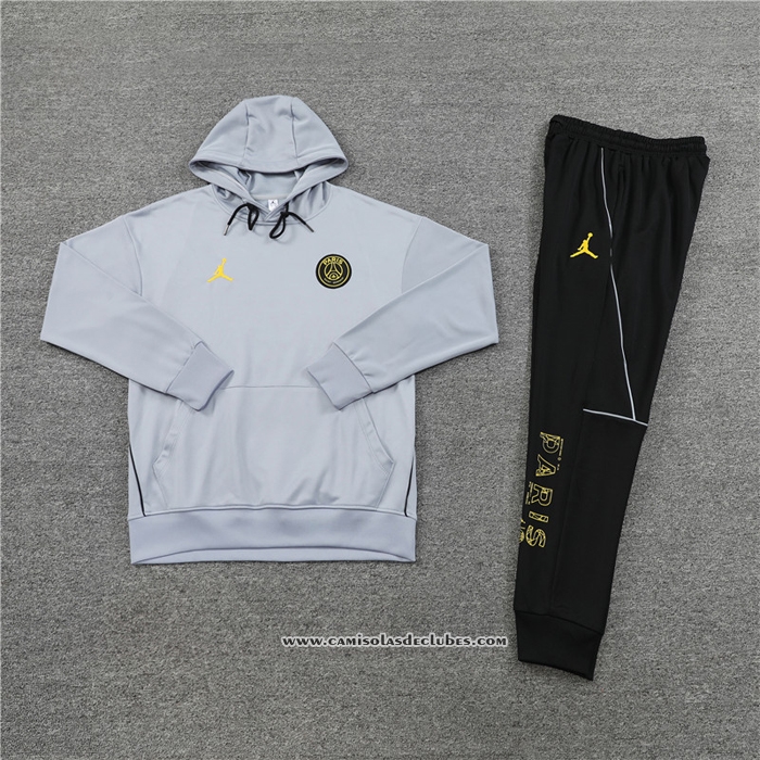 Fato de Treino Hoodie
 Paris Saint-Germain Jordan 2023 Crianca
 Cinza
